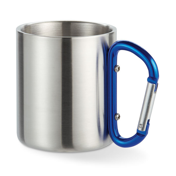 Tasse isotherme en acier inoxydable 220 ml avec mousqueton