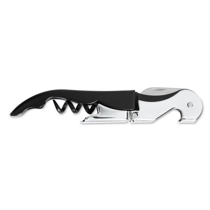 Stainless steel corkscrew 12 x 1.5 x 1 cm