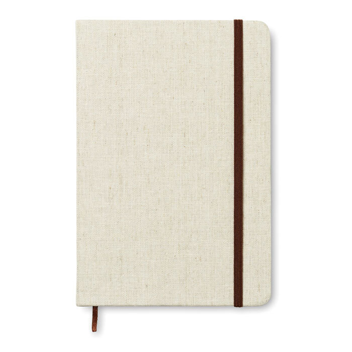 Notizbuch A5 Hardcover aus Baumwoll-Canvas 192 Seiten liniert
