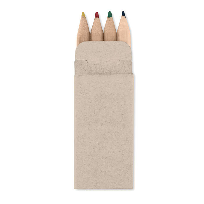 Farbstift-Set mit 4 Stiften aus Holz