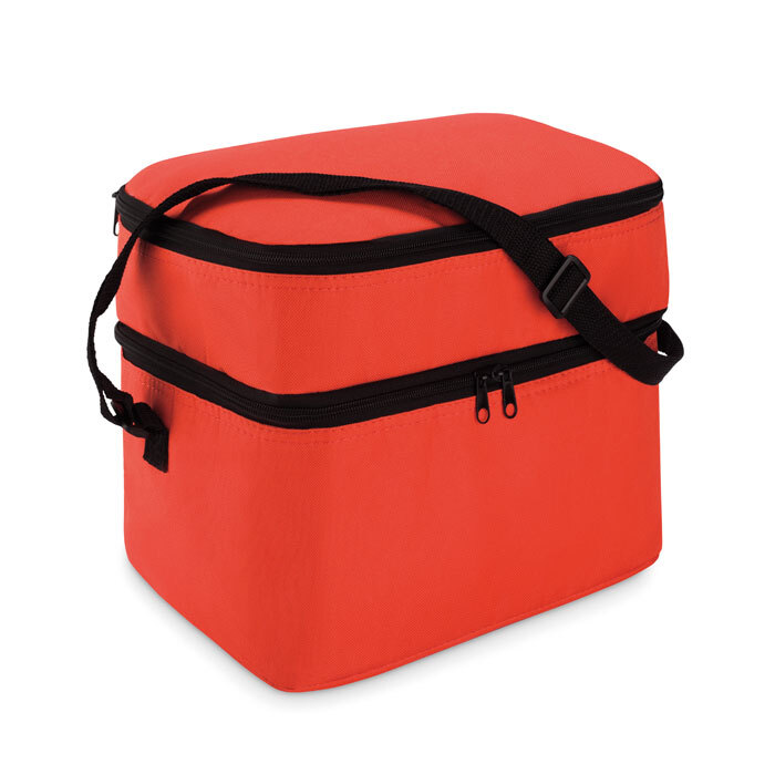 Kühltasche aus PE-Kunststoff 30 x 25 cm 6,3 l mit verstellbarem Schultergurt