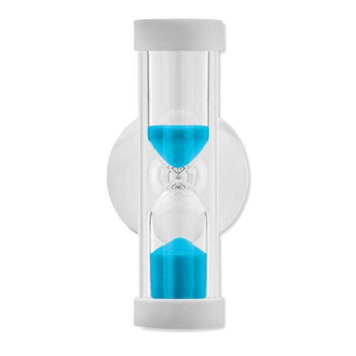 Hourglass made of plastic/soda-lime glass to save water