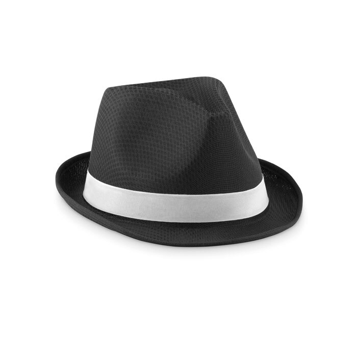 Sun hat PET polyester one size fits all 6 colors with white band