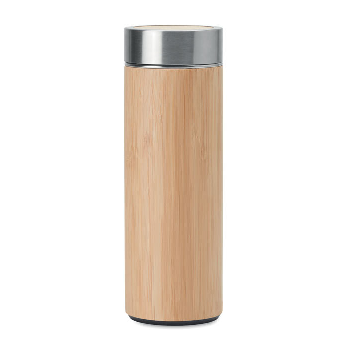 Isolierflasche aus Edelstahl 0,4 l mit Teesieb