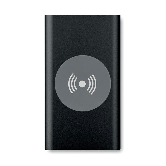 Wireless powerbank made of aluminum 4'000 mAh output DC5V/1.0A
