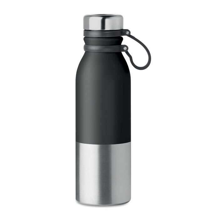 Isolierflasche aus Edelstahl 0,6 l mit Silikonbeschichtung