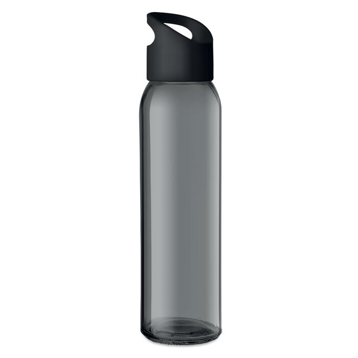 Glass drinking bottle 0.47 l with plastic lid