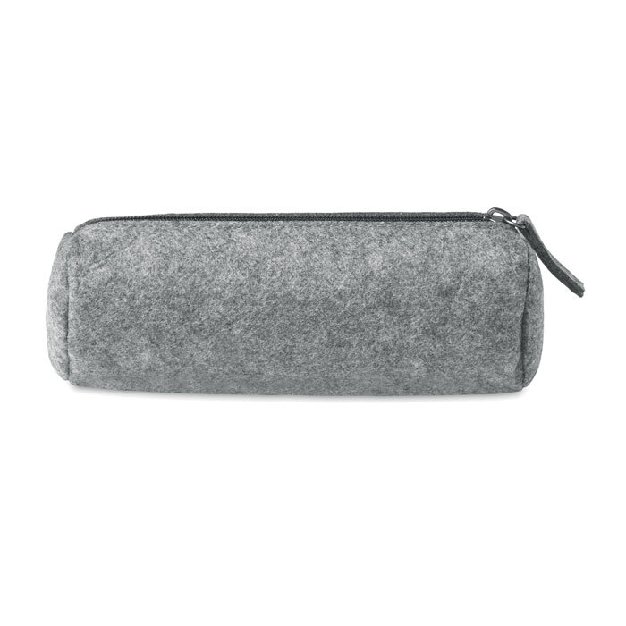 Stifteetui aus recyceltem PET-Filz Ø 7 x 21 cm mit Reissverschluss