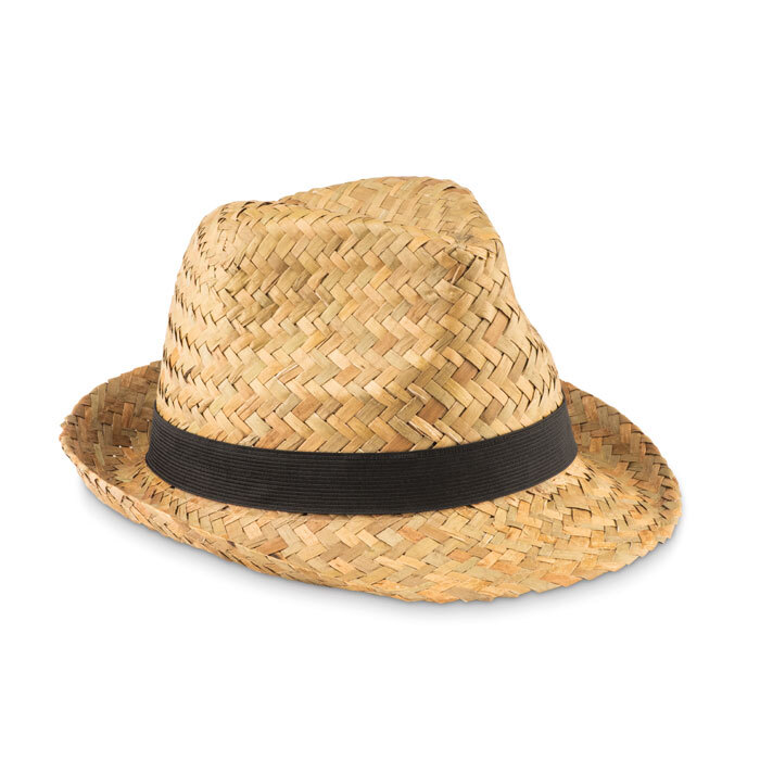 Sun hat natural straw with band in 2 colors one size fits all