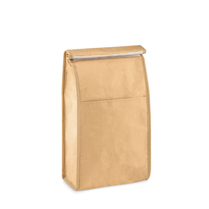 Sac à lunch en papier kraft/aluminium 5,3 l avec fermeture velcro