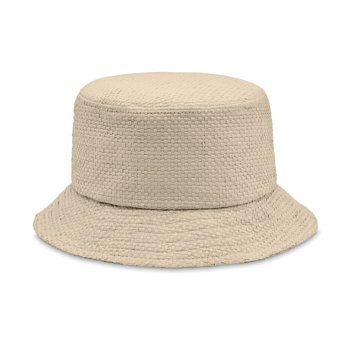 Fishing hat made from paper straw One Size
