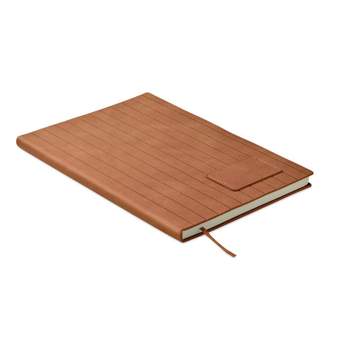 Notizbuch A5 liniert mit gerippten Softcover aus recycelten Materialien