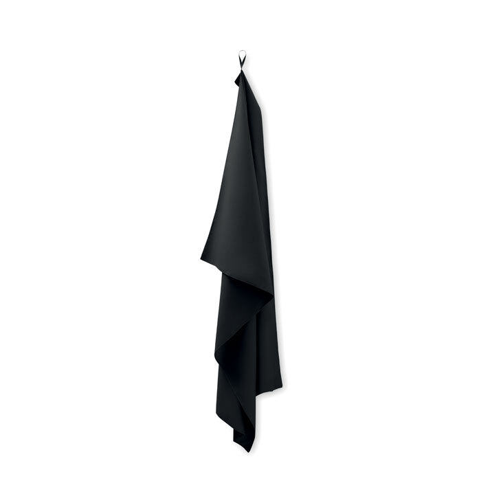 Microfiber sports towel with elastic loop quick-drying 100 x 150 cm