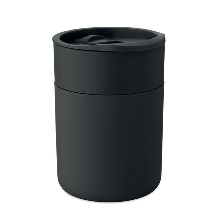 Gobelet en plastique PP de 330 ml avec housse en silicone
