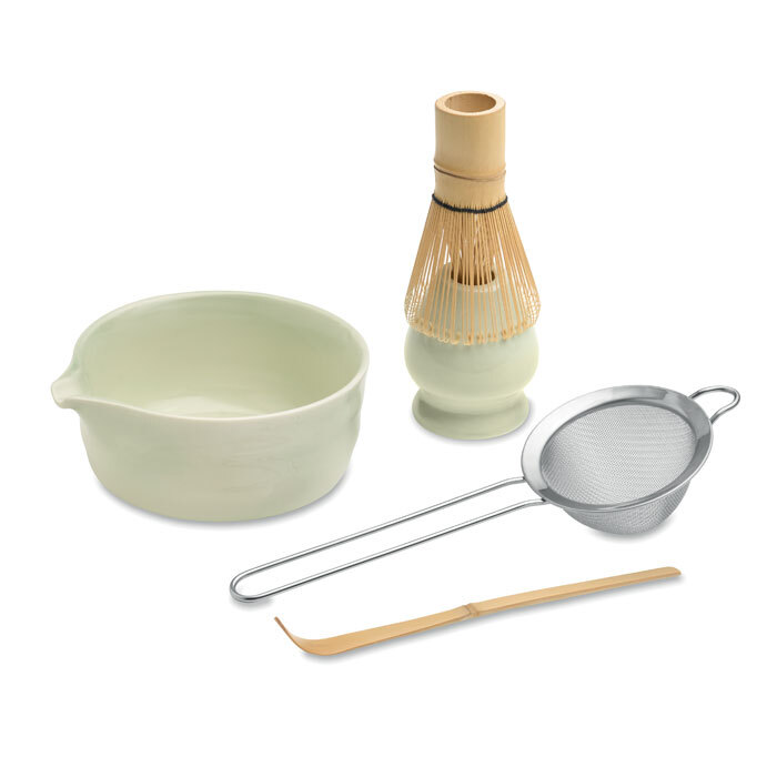 Ceramic 5-Piece Matcha Set in a Gift Box, 25 x 29 x 7.5 cm