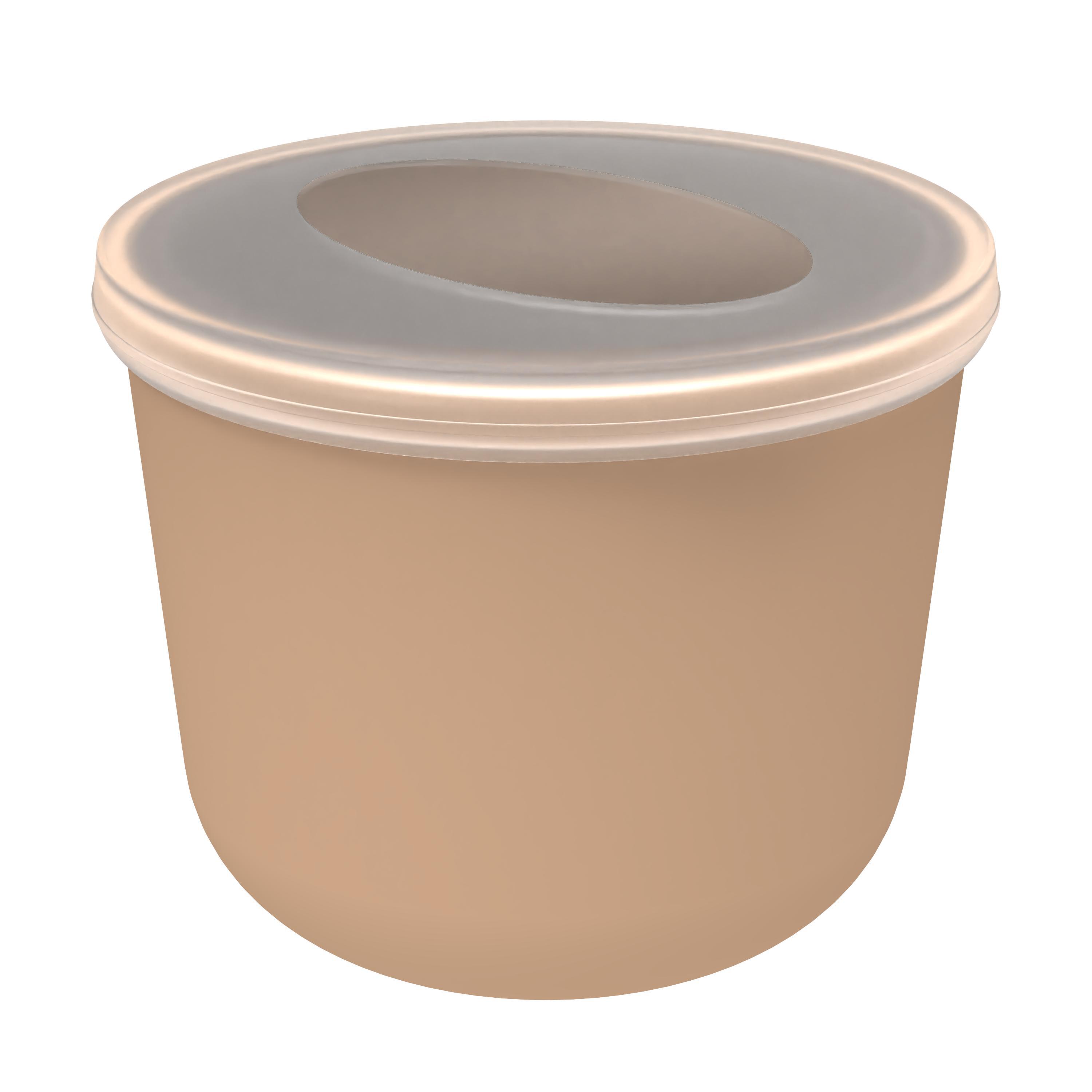 Plastic Lunch Pot, 650 ml, BPA-free, Ø 11.4 x 9.5 cm, Made in Germany