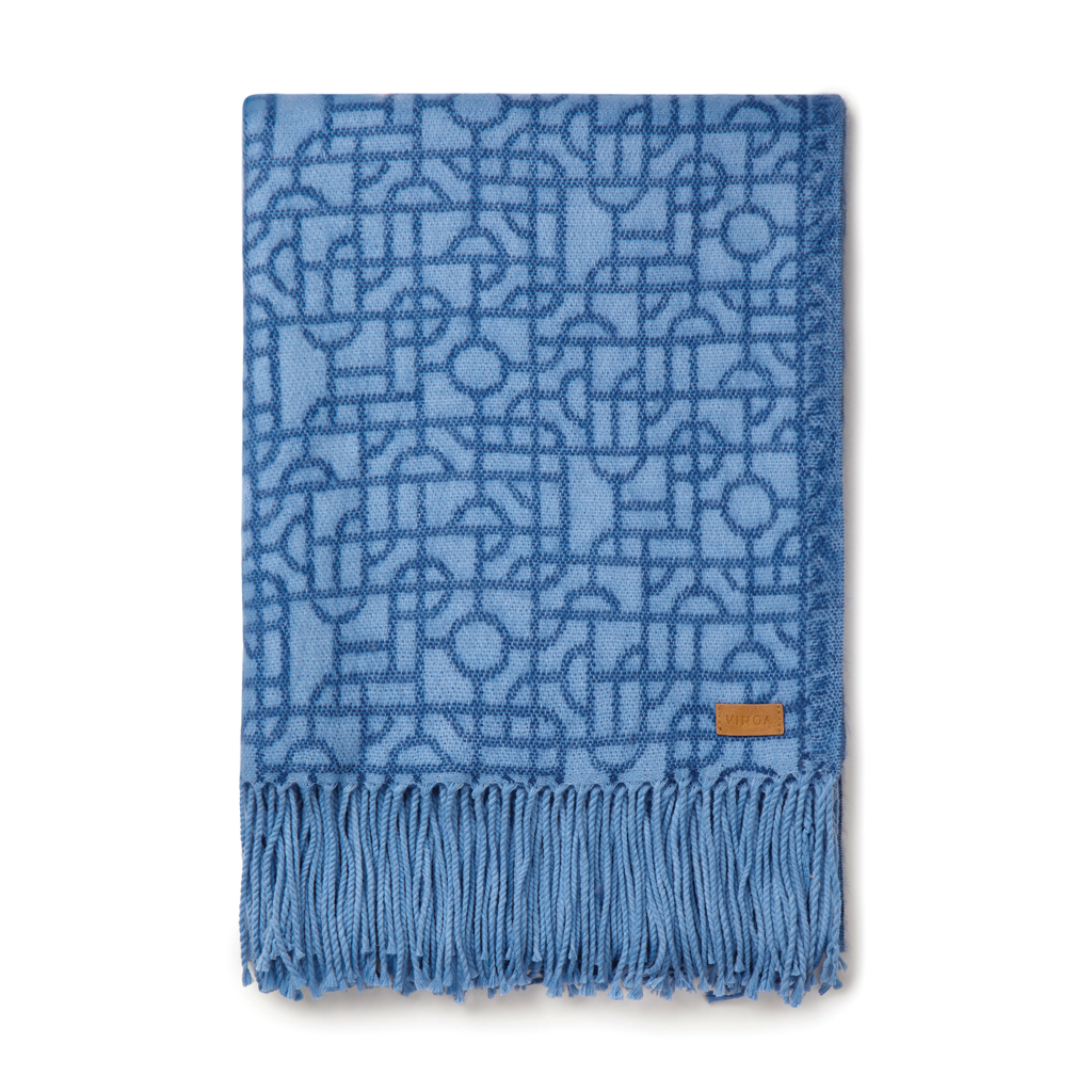 Vinga cuddly blanket acrylic 220 g/m² 130 x 170 cm with fringes