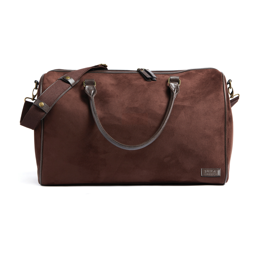 Vinga polyester travel bag 48.5 x 30 cm 36.3 l suede look