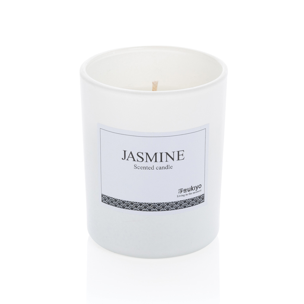 Jasmine scented candle in a glass Ø 6.9 x 8 cm