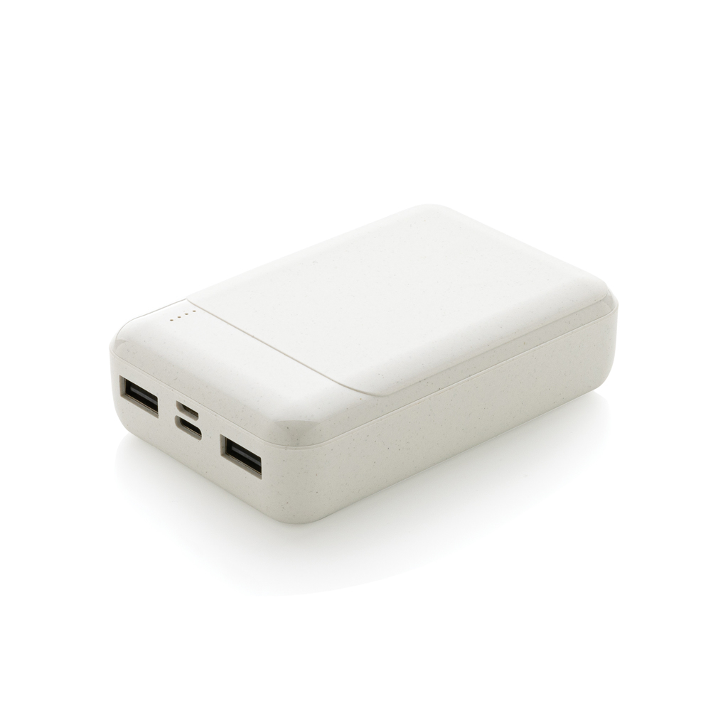 Banque d'énergie USB en plastique recyclé 10'000 mAh Output 5V/2A