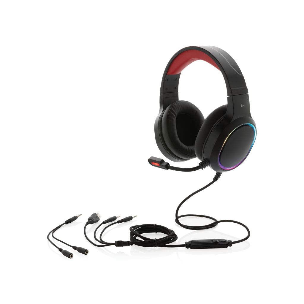 Gaming Over-Ear Headset mit integrierten RGB-Leuchten