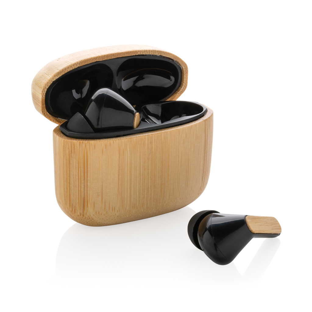 Wireless headphones made from recycled plastic/bamboo BT 5.3
