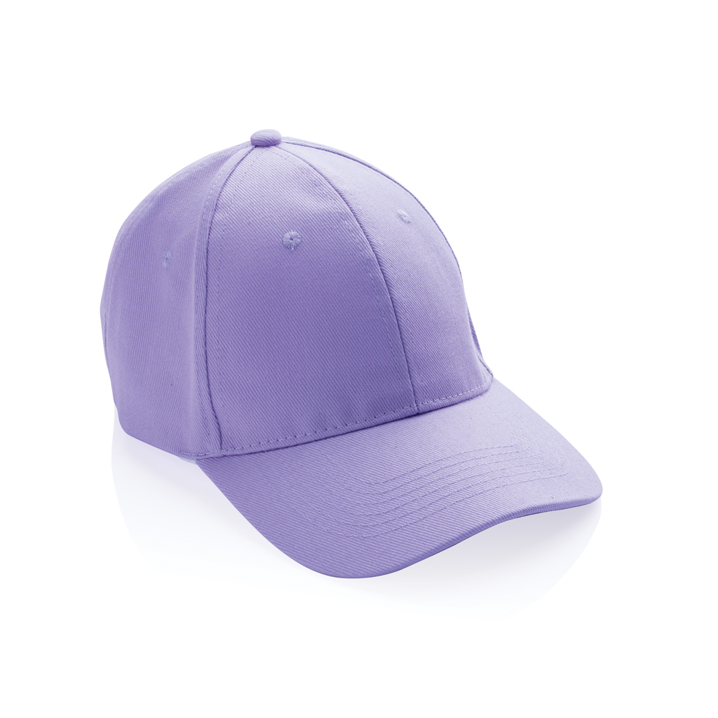 Baseballcap aus recycelter Baumwolle 280 g/m² 6 Panel mit Metallschnalle