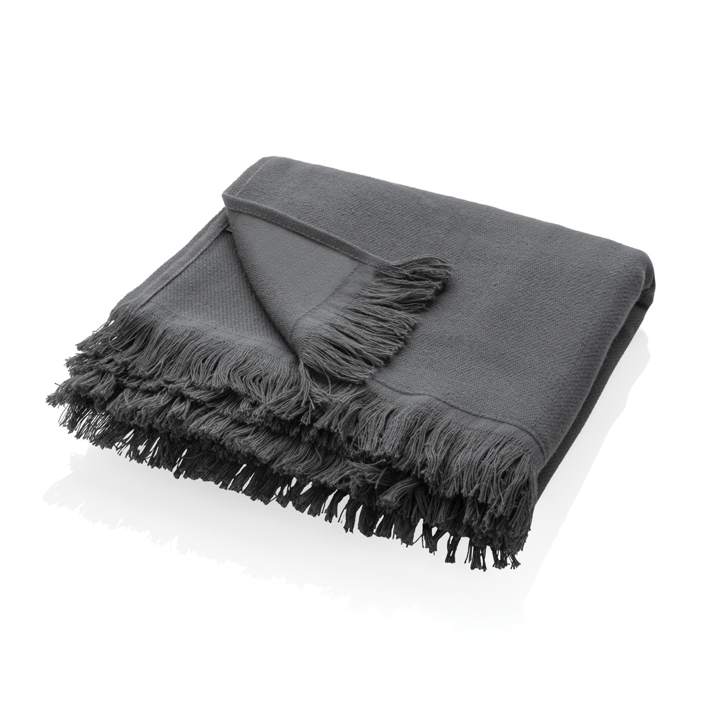 Recycled cotton hammam towel, 200 g/m², 100 x 180 cm, Made in Europe