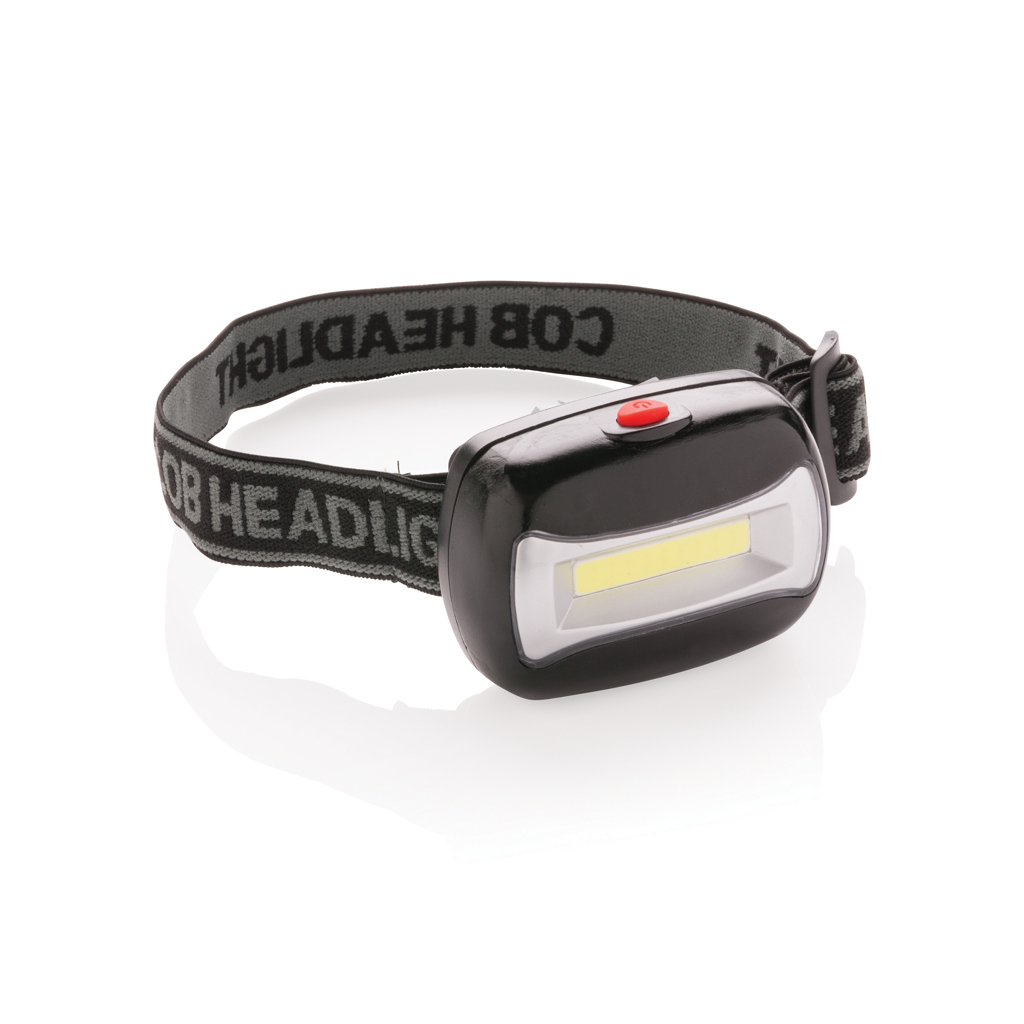 COB headlamp made of ABS plastic ultra-bright with adjustable headband