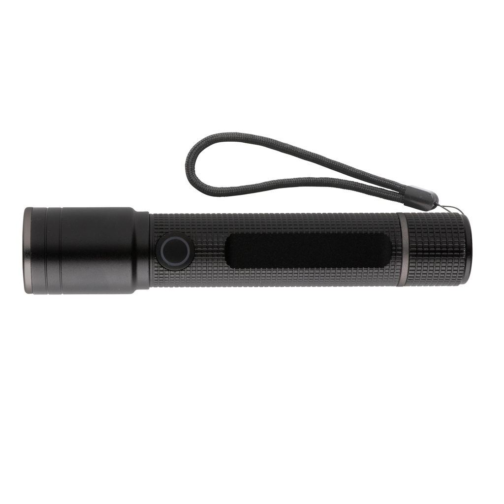 USB LED-Taschenlampe aus recyceltem Aluminium 100 Lumen