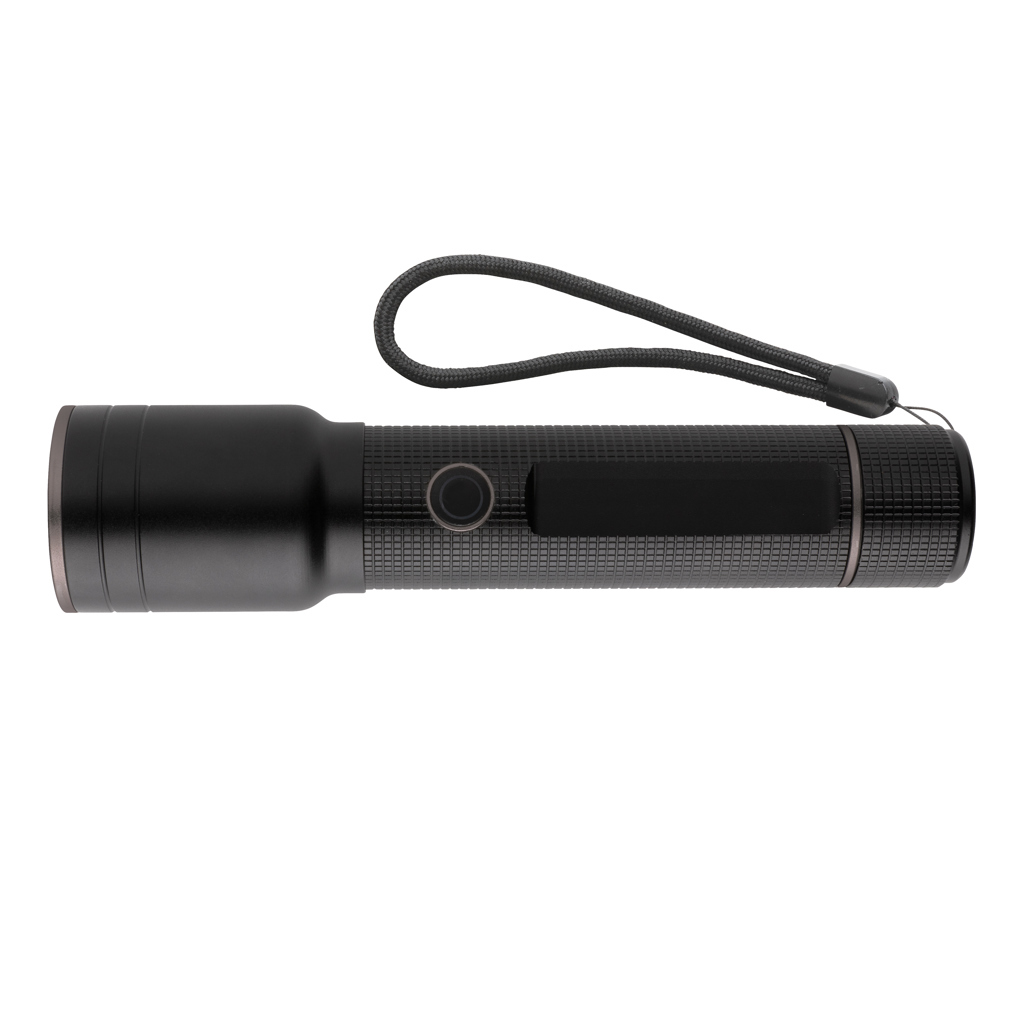USB LED-Taschenlampe aus recyceltem Aluminium 1500 Lumen