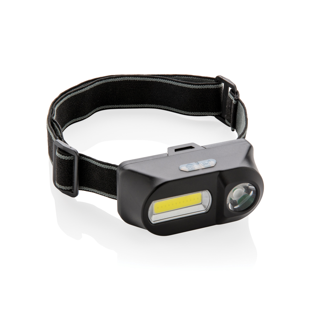 180 lumen COB and 90 lumen LED headlamp for a range of up to 80 m