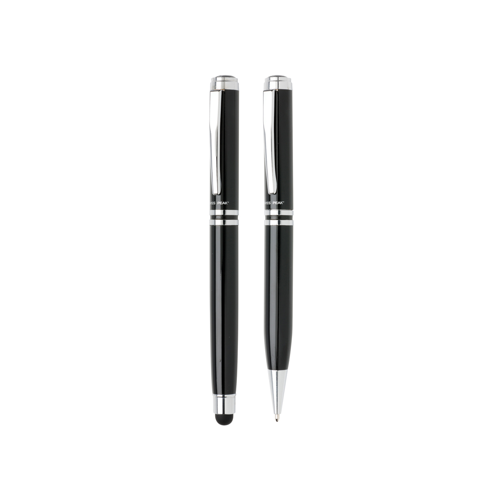 Writing set ballpoint pen and rollerball blue ink