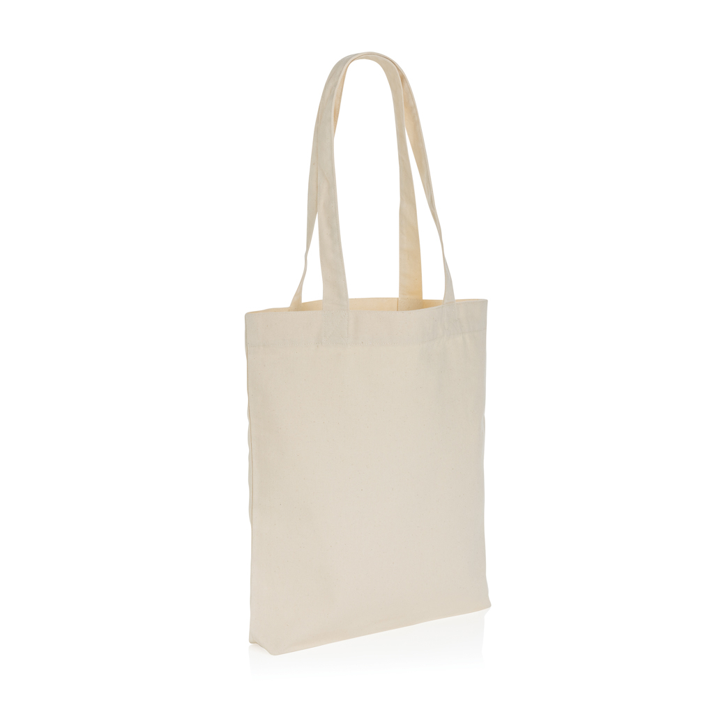 Einkaufstasche aus recyceltem Baumwoll-Canvas 285g/m² 36,5 x 36,5 cm