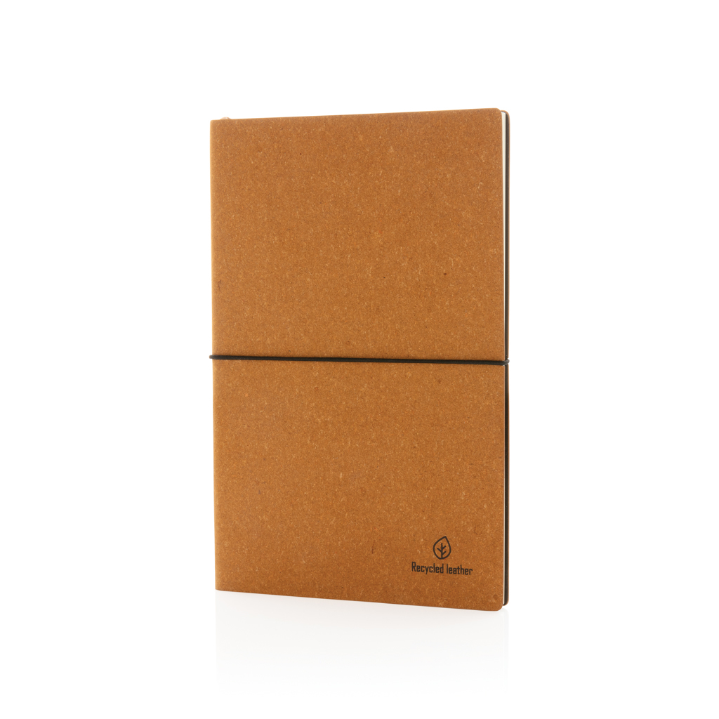 Notizbuch A5 Softcover aus Lederfaserstoff 160 Seiten recyceltes Papier