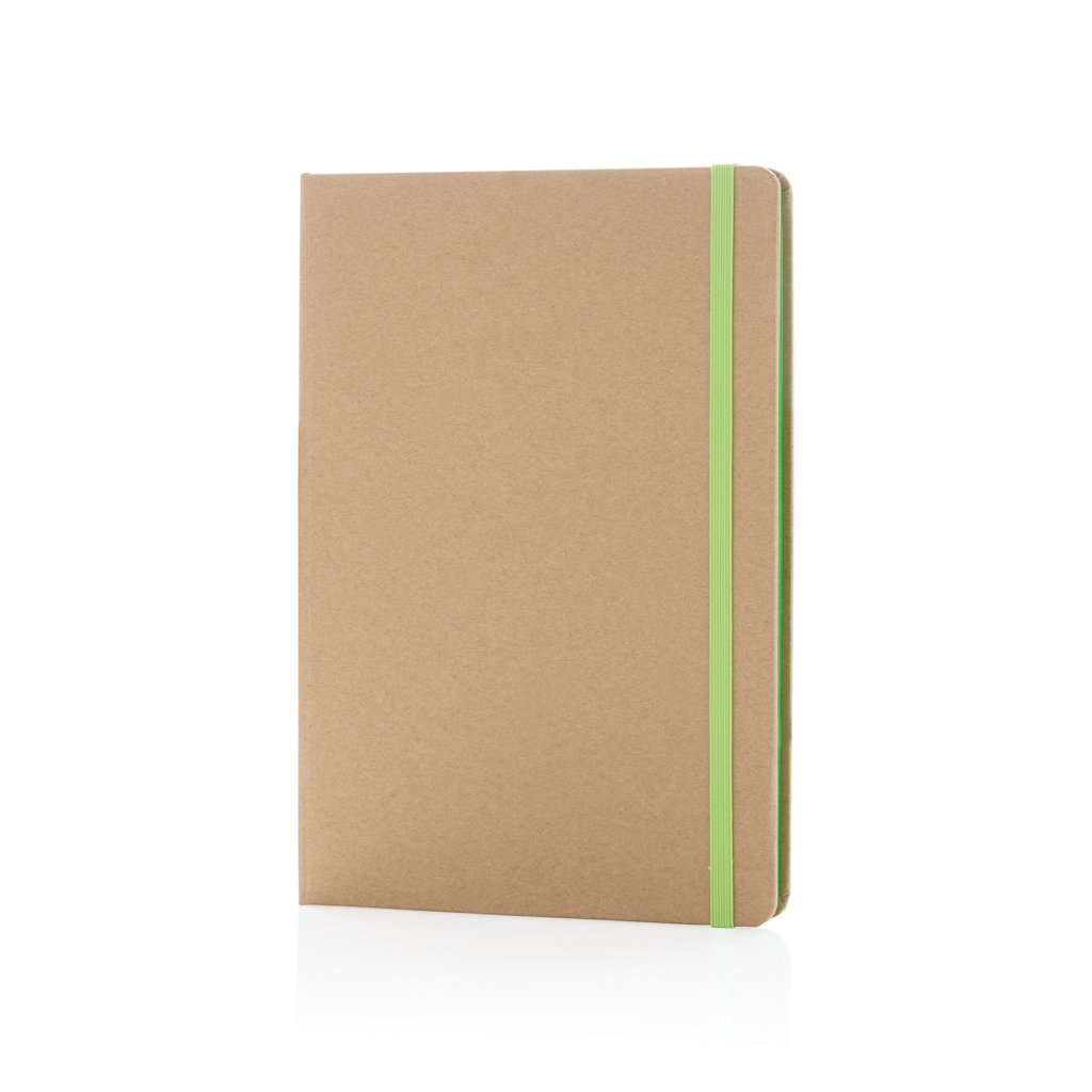 Notizbuch A5 Hardcover aus Kraftpapier 144 Seiten liniertes recyceltes Papier