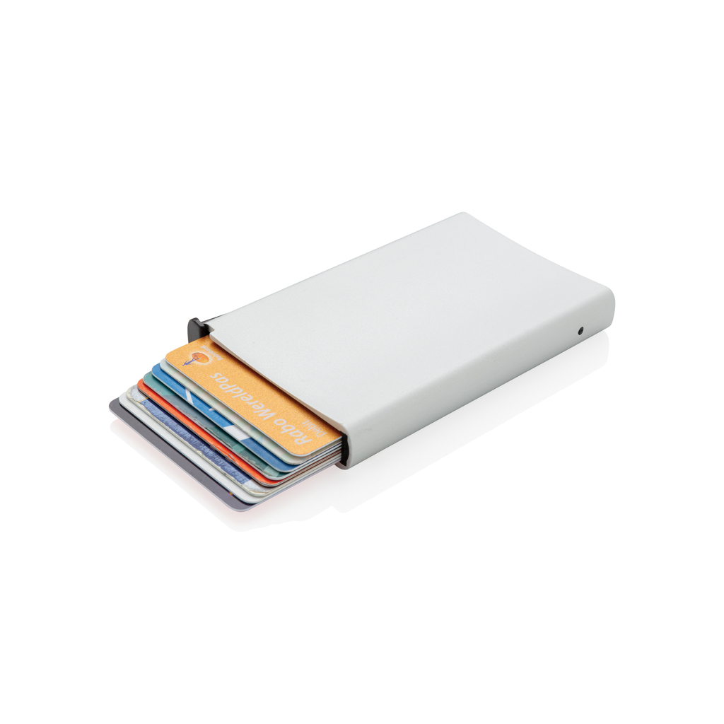 Porte-cartes RFID Aluminium/ABS pour 10 cartes 10 x 6,5 cm