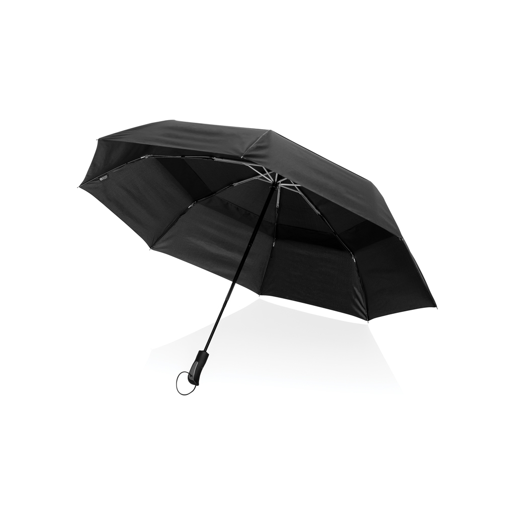 Parapluie de poche en PET recyclé/aluminium Ø 116 cm windproof