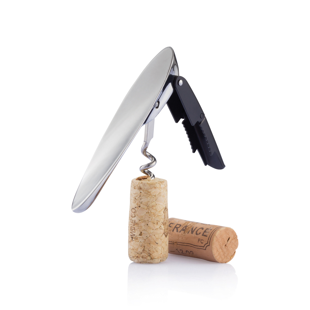 Corkscrew made of stainless steel/zinc alloy 11.2 cm long