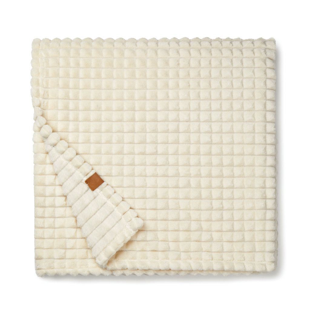 Vinga cuddly blanket rPET/PU 290g/m² 130 x 170 cm check pattern