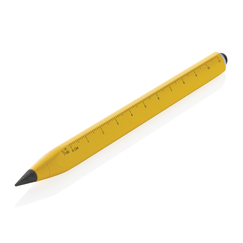 Multifunktionsstift aus Recyclingaluminium mit Graphitspitze