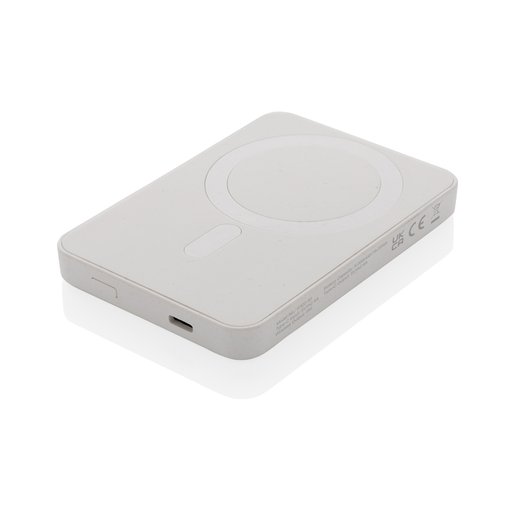 Banque d'alimentation sans fil MagSafe en plastique recyclé 5'000 mAh