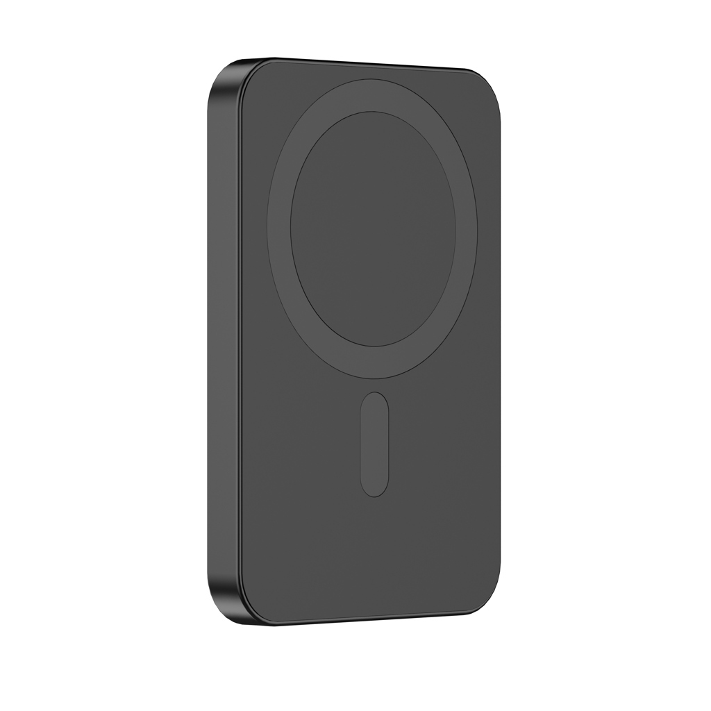 MagSafe Wireless/USB Power Bank Made from Recycled Materials, 5,000 mAh, Output 5V/3A
