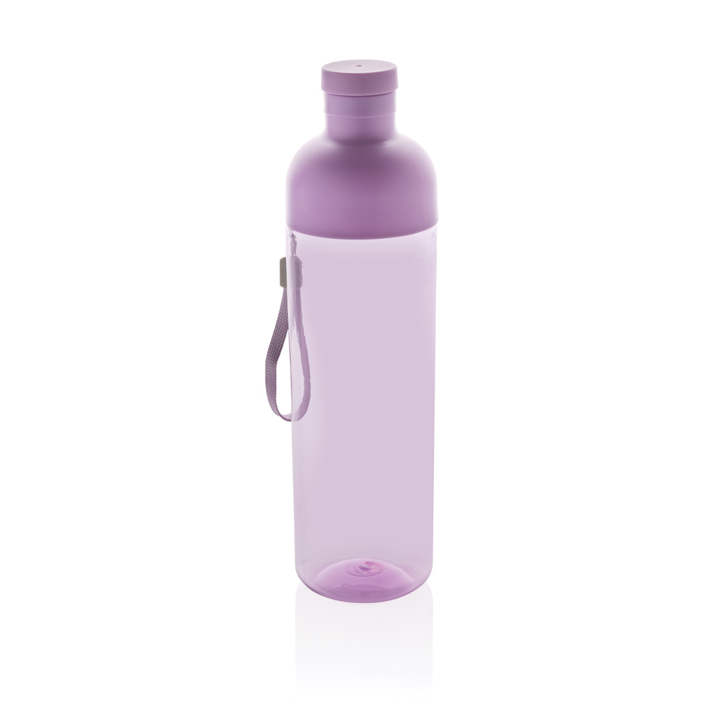Sports bottle made from recycled PET 0.6 l with carrying strap