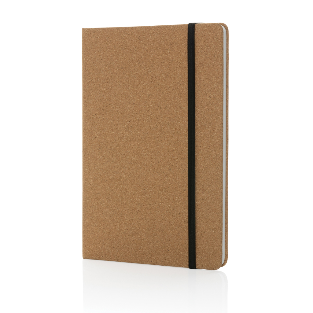 Notizbuch A5 Hardcover aus FSC-Kork 160 Seiten liniertes Steinpapier