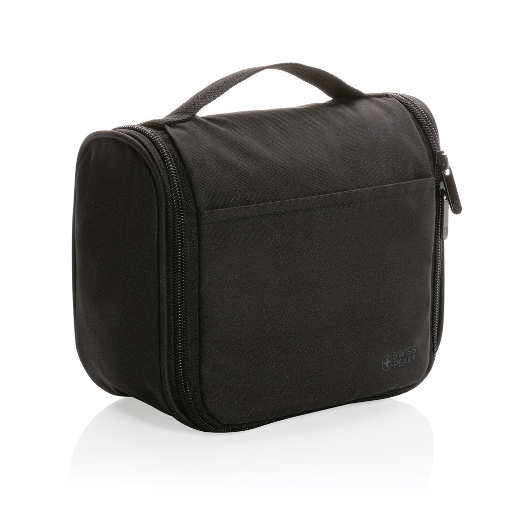 Trousse de toilette en PET recyclé 20 x 17 cm 2 l avec 2 poches en filet