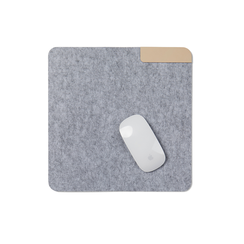 Vinga mouse mat recycled felt/PU anti-slip 28 x 28 cm