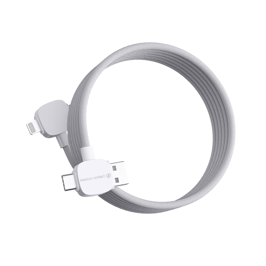 USB magnetic charging cable made from recycled plastic