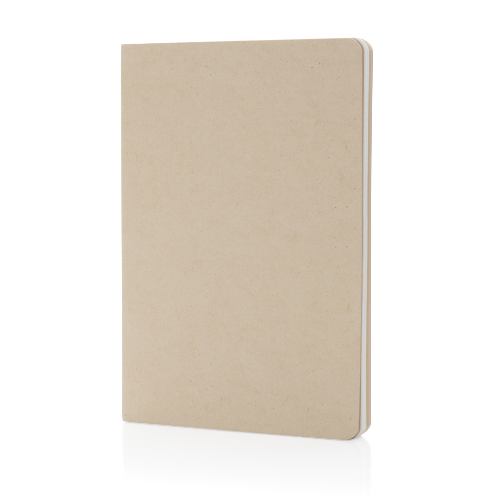 Carnet de notes A5 couverture souple en matériaux naturels 144 pages lignées