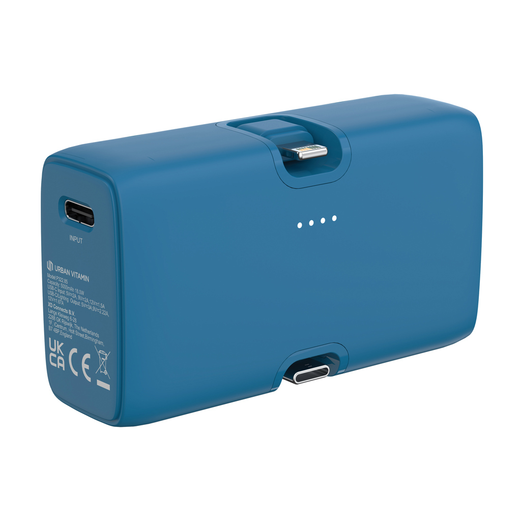 USB powerbank with quick-charging function 5,000 mAh